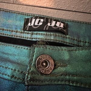 JC Jeans Metallic Green Skinny Leggings
